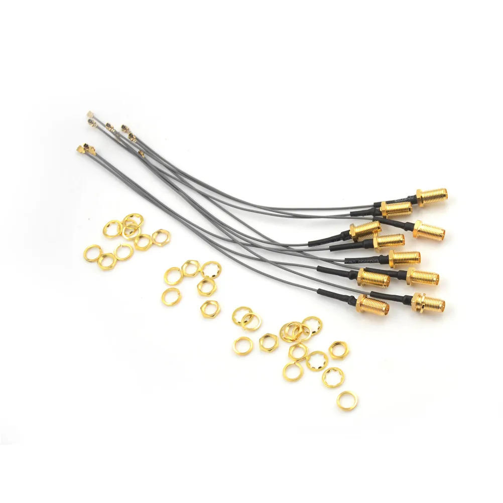 5pcs/lot Extension Cord UFL to RP SMA Connector Antenna WiFi Pigtail Cable IPX RP-SMA Jack Male 1.13 17cm | Обустройство дома