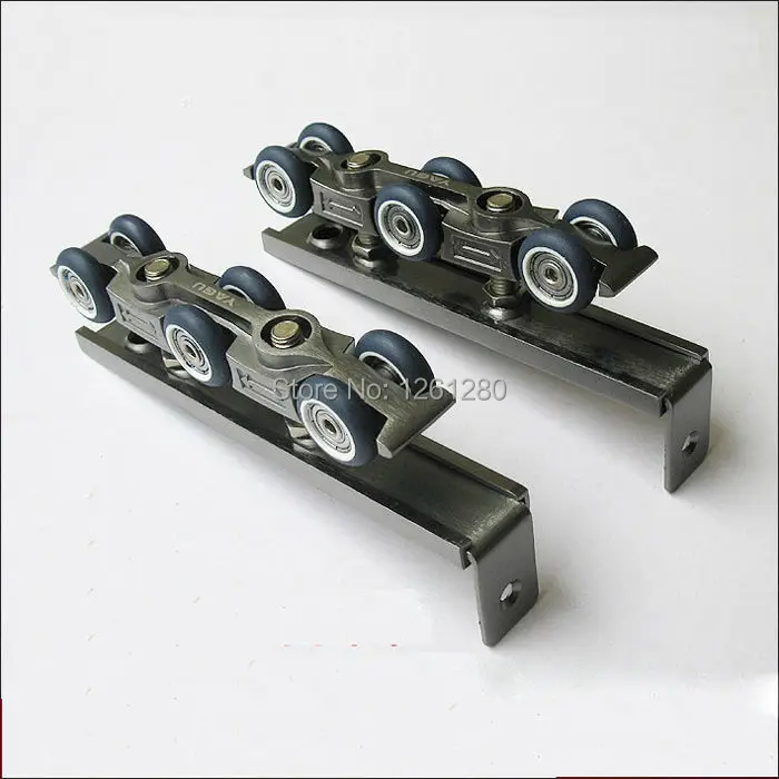 Бесплатная доставка дверной ролик ультра-тихий деревянный раздвижной шкив