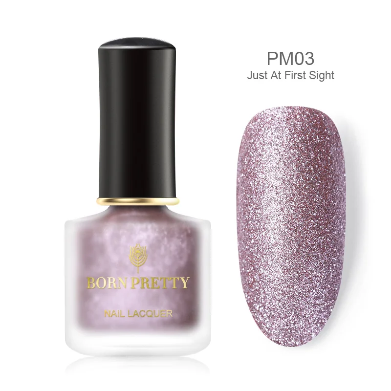 BP-PM03 Матовый лак для ногтей BORN PRETTY, яркий лак для ногтей, 16 цветов, 6 мл, Быстросохнущий сатиновый матовый гель для ногтей - Цвет: BP-PM03