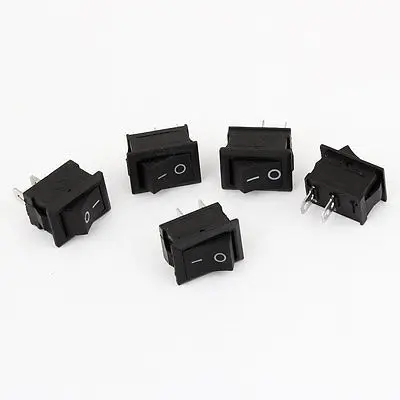 5 x AC 250 в 2/8A 2 Pin SPST ВКЛ/ВЫКЛ I/O панель крепление кулисный переключатель кнопка