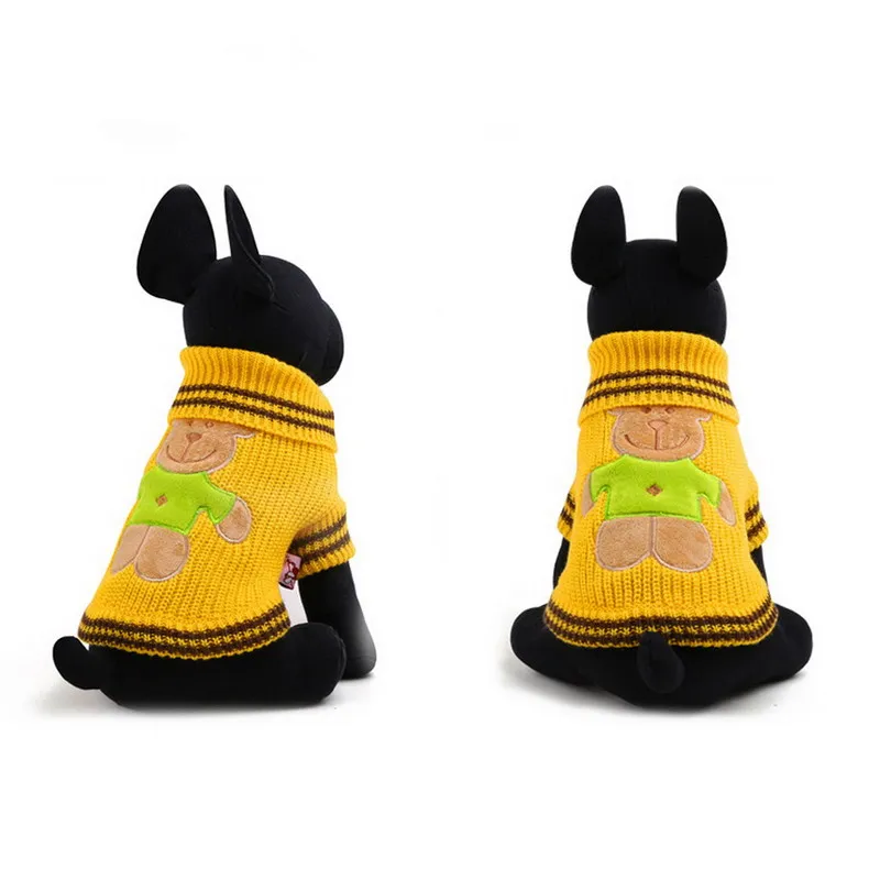 2016 Новая Коллекция Весна Осень Милый Плюшевый Медведь Печати Собака Шерстяной