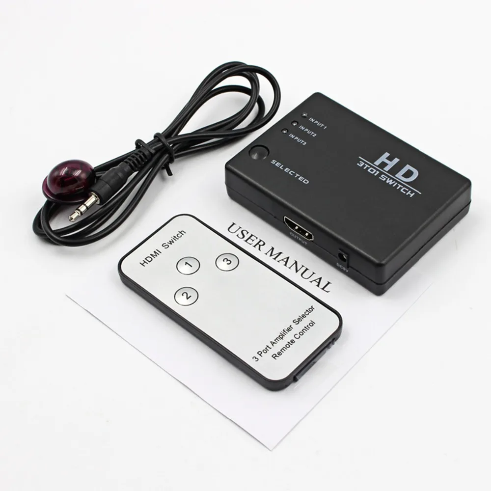 SOONHUA 3 Порты и разъёмы Full HD 1080P HDMI переключатель в 1 выход сплиттер видео адаптер с