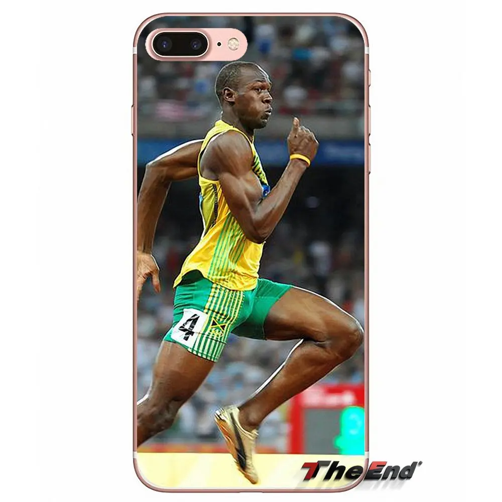Для Samsung Galaxy S2 S3 S4 S5 MINI S6 S7 edge S8 S9 Plus Note 2 3 4 5 8 Coque Fundas Custom Case Usain Bolt Quick Man