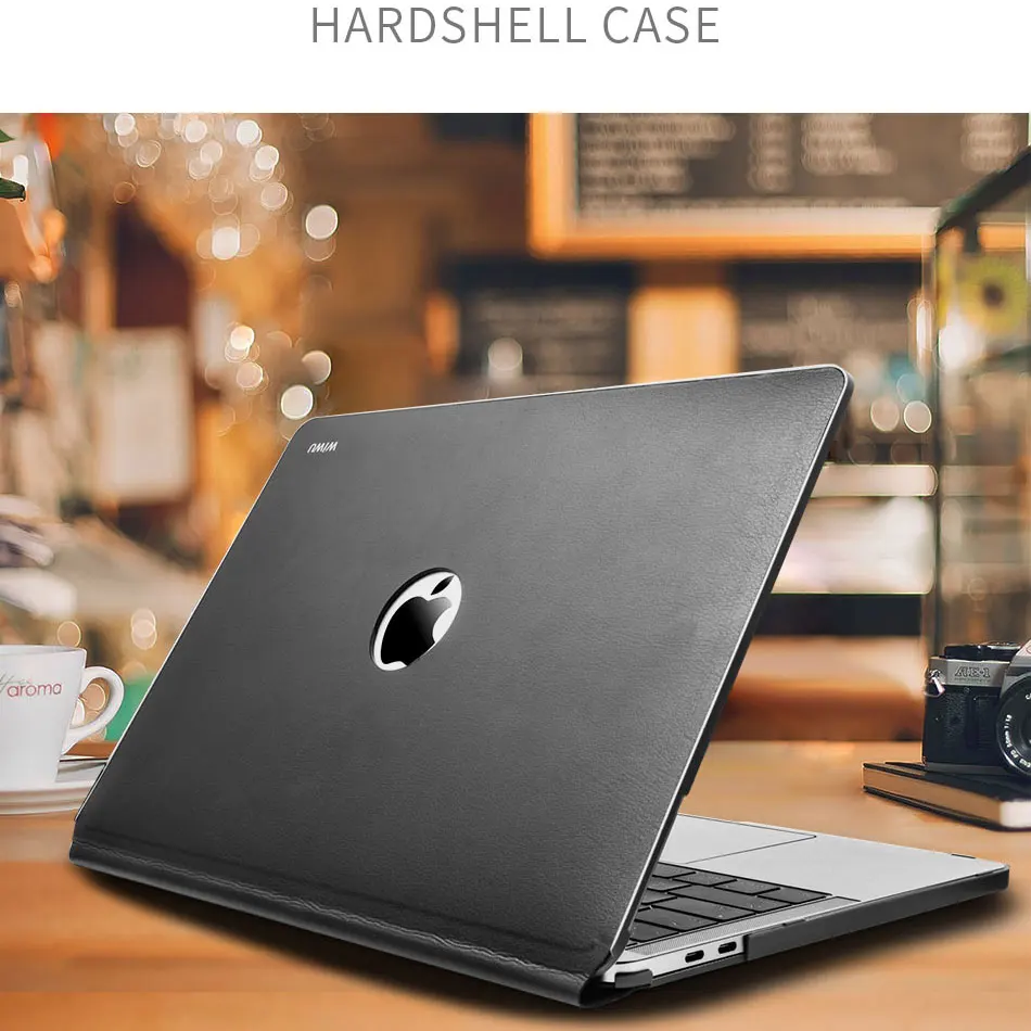 WIWU чехол для ноутбука MacBook Pro 13 A2159 Водонепроницаемый Жесткий Чехол из искусственной кожи для MacBook Pro 13 дюймов A1706 A1708