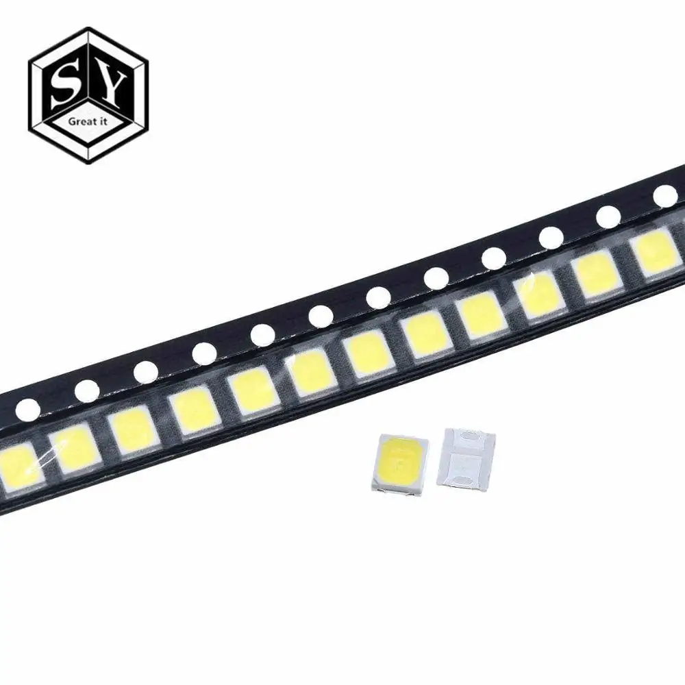 5050 white 100 шт. 5050 светодиодный Белый светодиодный s Светодиоды высокой яркости Azul Luz 6500K SMD светильник СВЕТОДИОД SMD 5050 белый светильник диодо 18lm 4,9 16 - Цвет: 5050 white