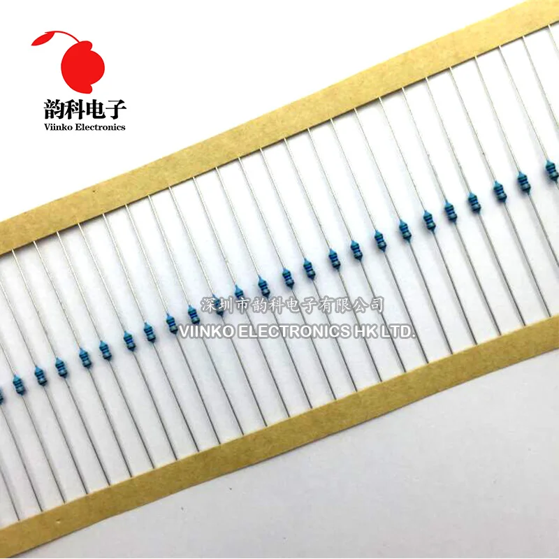 500 шт. 75 Ом 1% 1/8 Вт = 1/6 75R металлический пленочный резистор 0 125 ROHS|metal film resistor|film