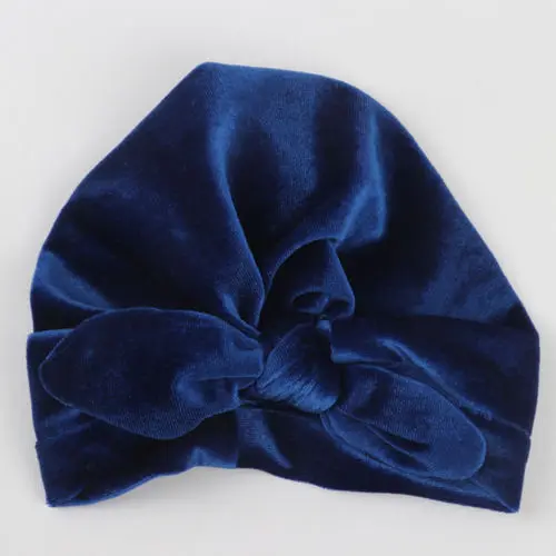 Pudcoco New Toddler Velvet Hat Kid Girls Baby Turban Knotted Headband Hair Band Accessories Headwear Winter Warm Soft Cap | Мать и