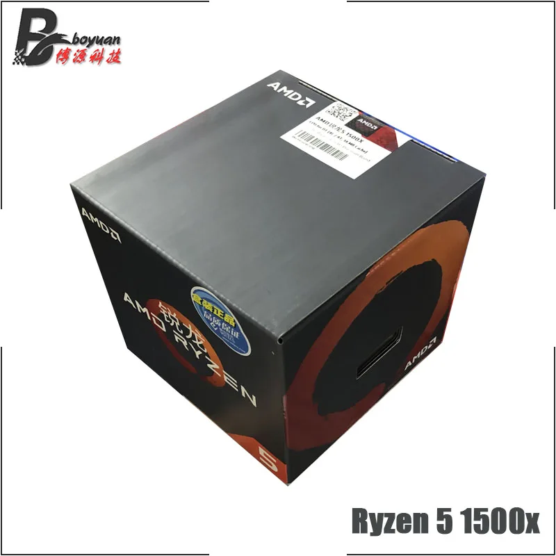 AMD Ryzen 5 1500X R5 1500x3,5 GHz четырехъядерный Восьмиядерный процессор L3 = 16M 65W YD150XBBM4GAE Socket AM4 и с вентилятором