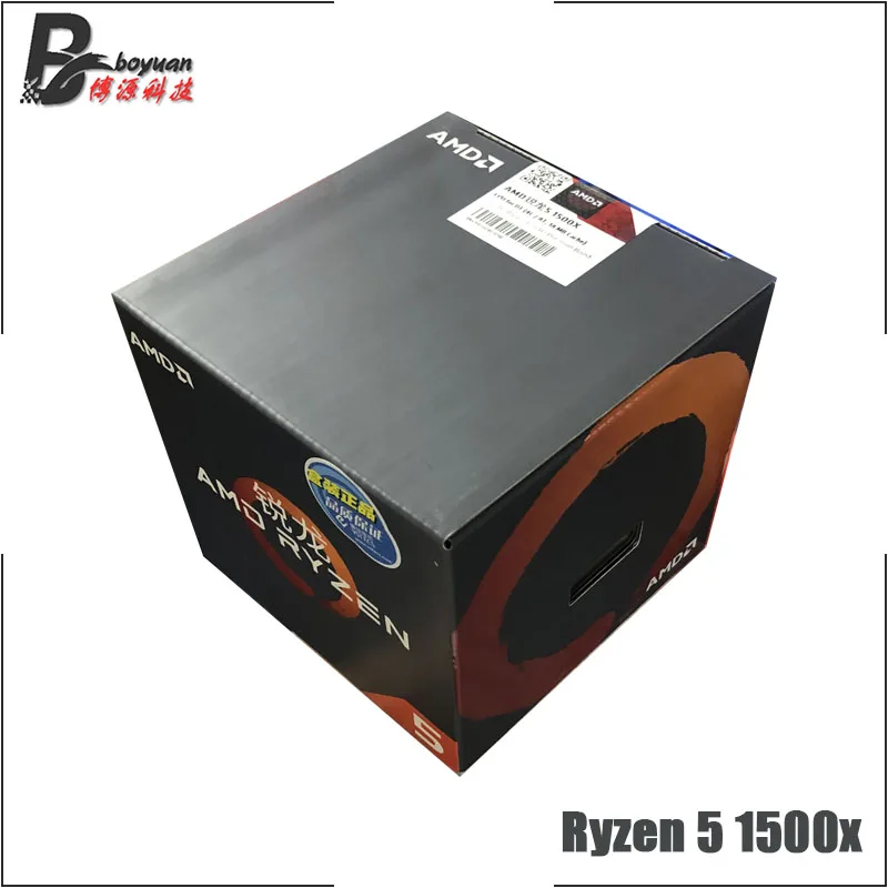 Фото Четырехъядерный процессор AMD Ryzen 5 1500X R5 1500x3 ГГц Восьмиядерный L3 = 16 м 65 Вт YD150XBBM4GAE