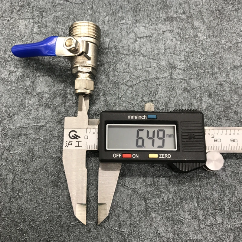 2 шт. 1/2 &quotBSP резьба на 1/4&quot шланг PE труба металлический шаровой клапан впускной