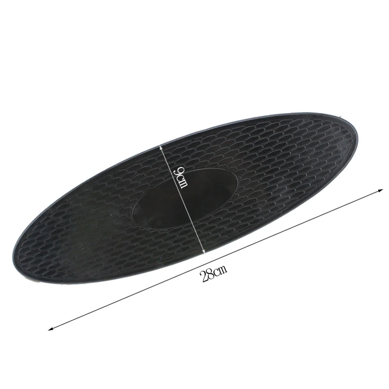 ZD 1X Автомобильная приборная панель силиконовый овальный нескользящий коврик для