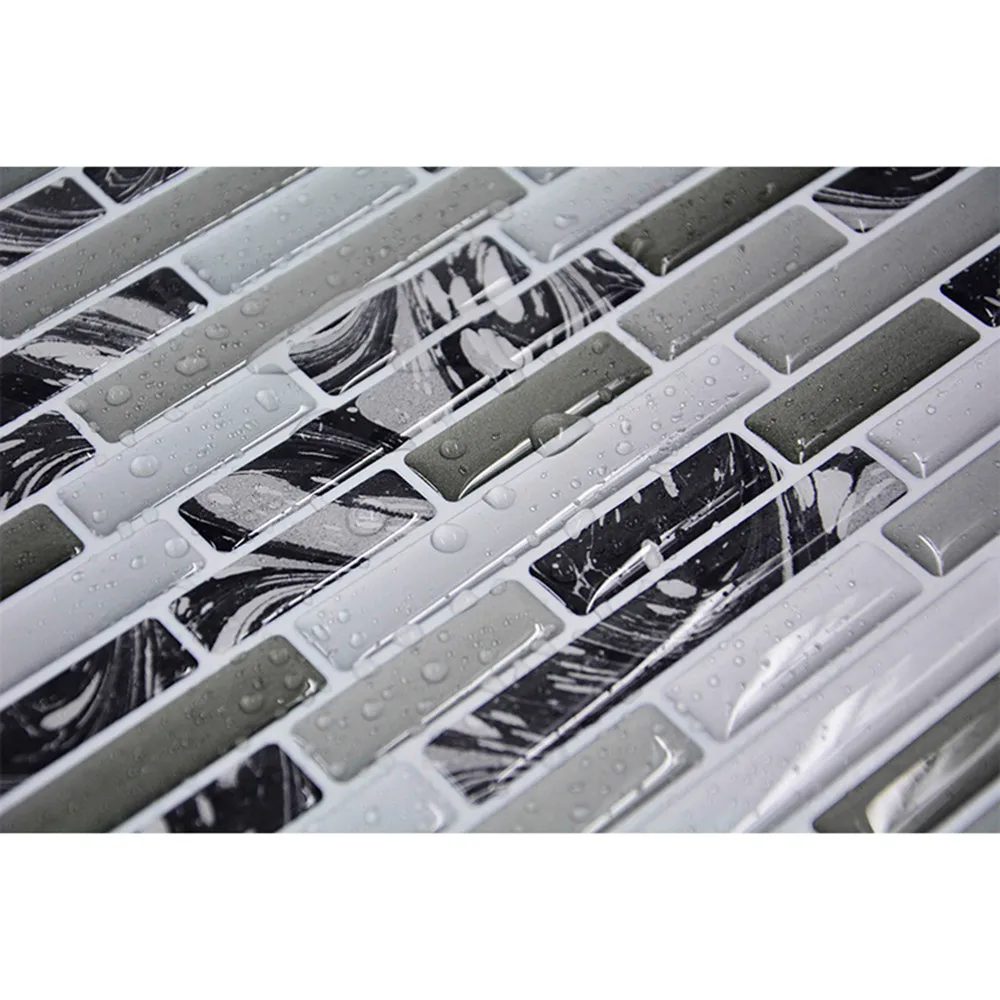 3D самоклеющиеся плитки для стен умная плитка блестящая мозаика DIY ПВХ