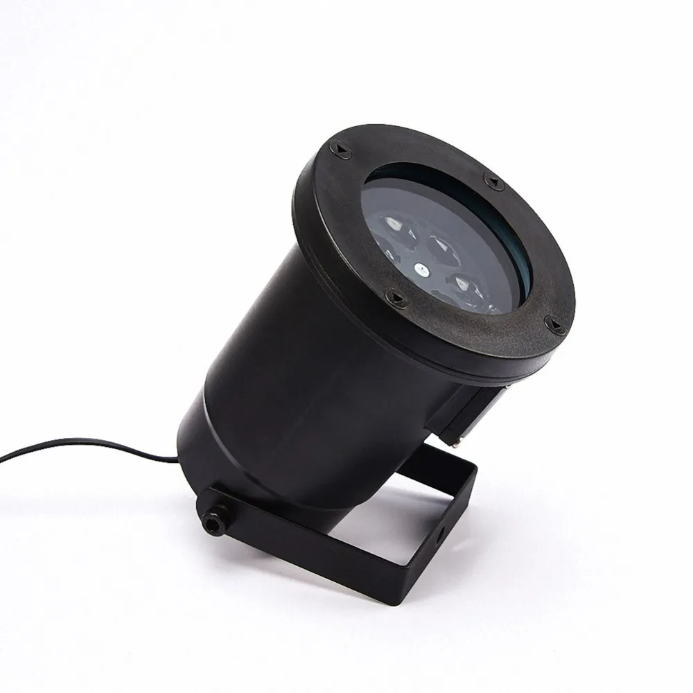 Уличная Рождественская гирлянда Снежинка проектор красочный RGB эффект движения