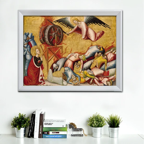 Картина на холсте с изображением ангелов спасающих людей отличная для декора