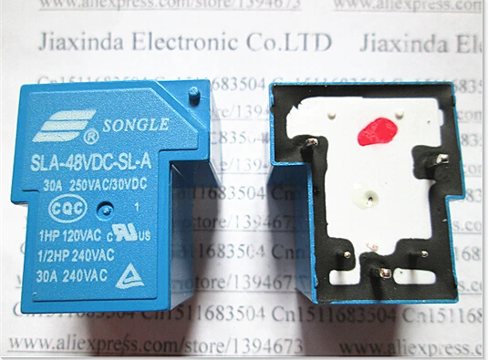 Новое реле SLA-48VDC-SL-A SLA48VDC 48VDC 30A 250VAC T90 48V DC48V SONGLE DIP5