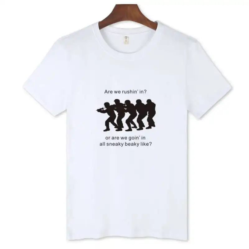 Белая футболка CS GO Мужская с круглым вырезом и черным логотипом csgo Модель 2016