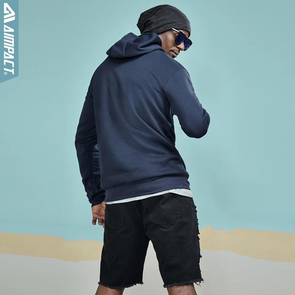 AIMPACT хлопковые флисовые толстовки унисекс новые модные повседневные толстовки с капюшоном брендовая одежда пальто пуловеры для мужчин и женщин