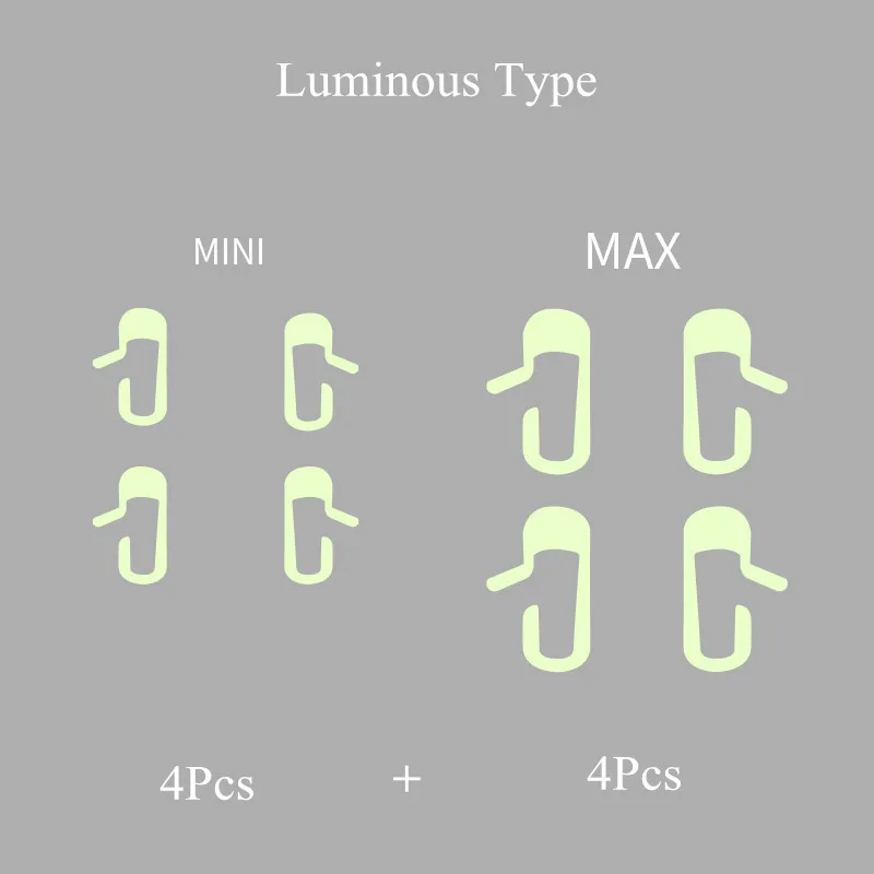 Liminous 8 шт./компл. отверстия автомобильной двери выхода Стикеры наклейка для Tesla модель 3 интерьера Кнопка открытия дверей напоминание ручка переключателя Стикеры - Название цвета: Liminous