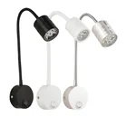 Современный переключатель вклвыкл 3 Вт 5 Вт гибкий шланг светодиодный настенный светильник Гибкий Кронштейн светильник лестница детская комната прикроватный настенный светильник ing AC110220V