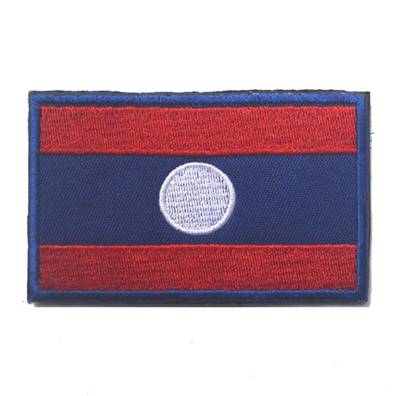 Азиатские страны флаги 8*5 см патч Камбоджа Лаос Таиланд Пакистан Филиппины