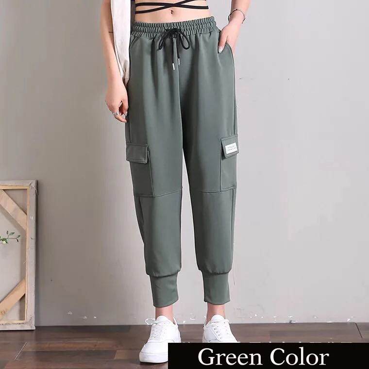 Брюки-карго Женские повседневные с завышенной талией 4 цвета | Женская одежда