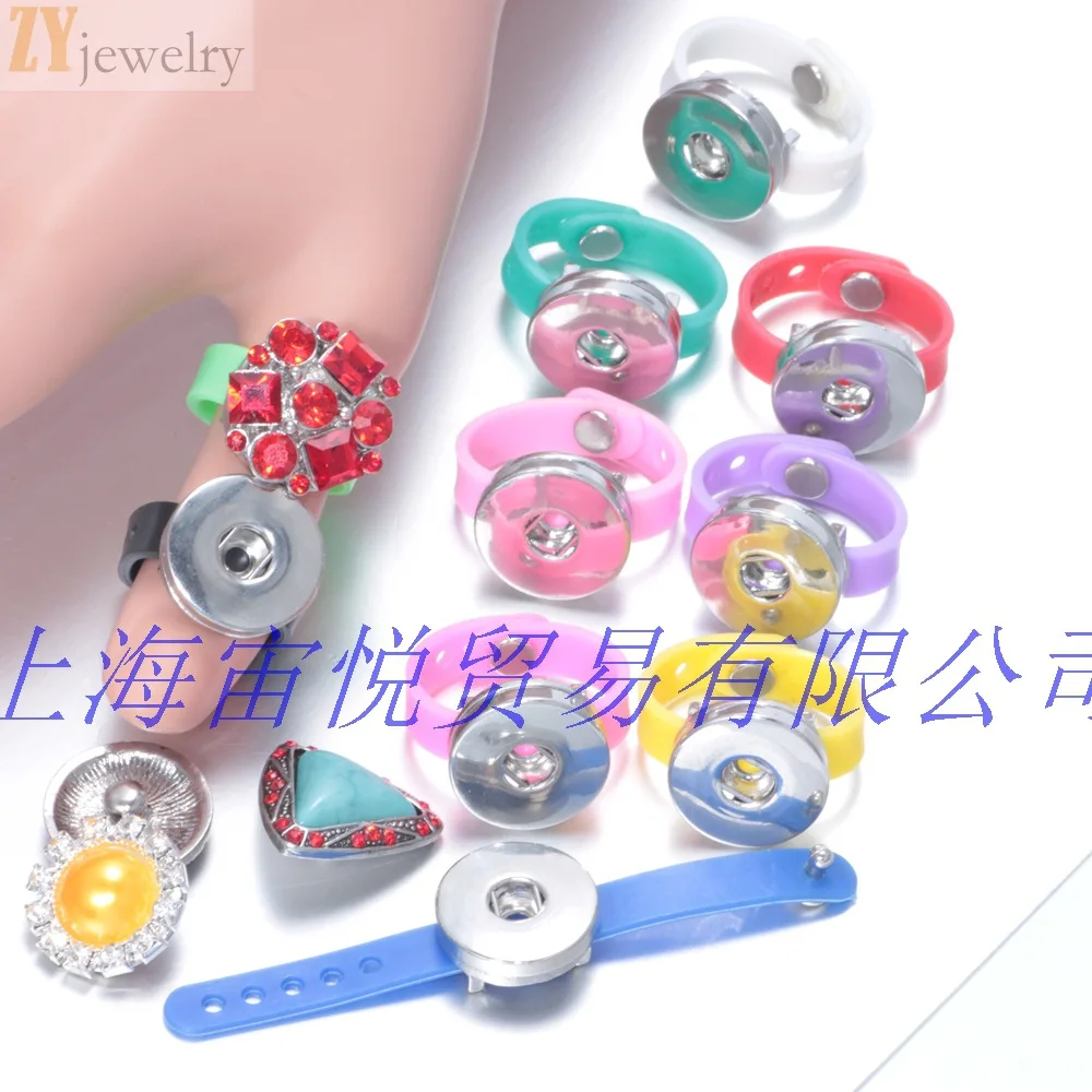 Wholesale 20pcs/lot 18MM Mixed color metal snap button Rhinestone DIY bracelet accessory handicraft AP2292 | Дом и сад