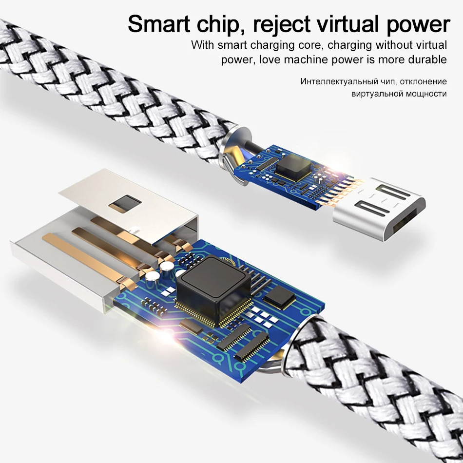 Micro USB кабель 0,3 м 1,2 м 1,8 м нейлон быстрая Синхронизация данных зарядки зарядное устройство кабель провод для Samsung Xiaomi LG мобильный телефон HTC кабели