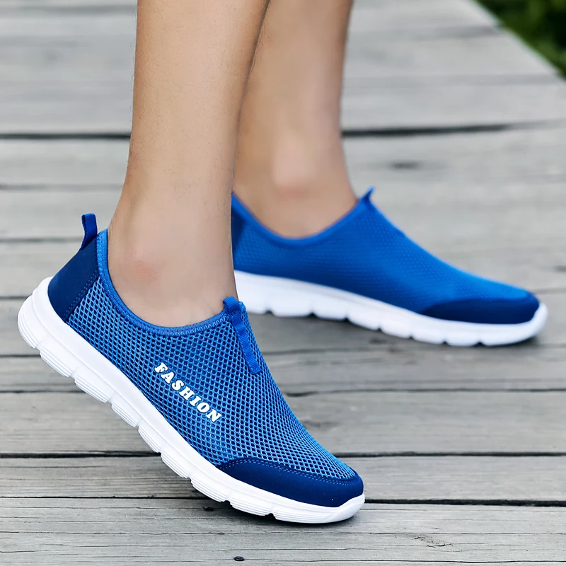 HEINRICH New Men Mesh Shoes Large size Summer Fashion Footwear Breathable Lace up Flats Casual Male Zapatos Hombre | Обувь