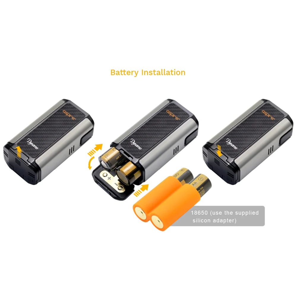 Оригинальный Aspire Dynamo 220 Вт мод высокой мощности vape поддержка VW VV обход CPS TC TCR