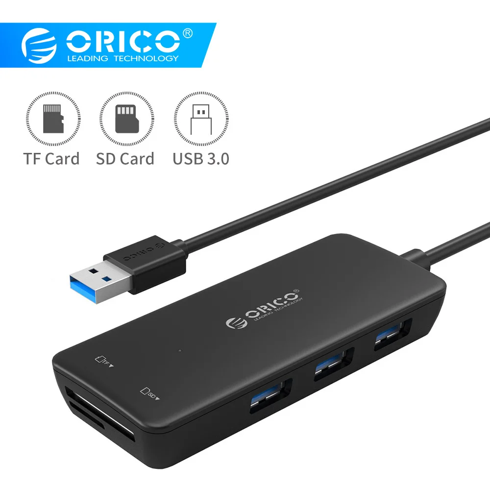 ORICO H3TS U3 Многофункциональный 3 порта USB 0 концентратор с SD/TF кард ридер карты памяти