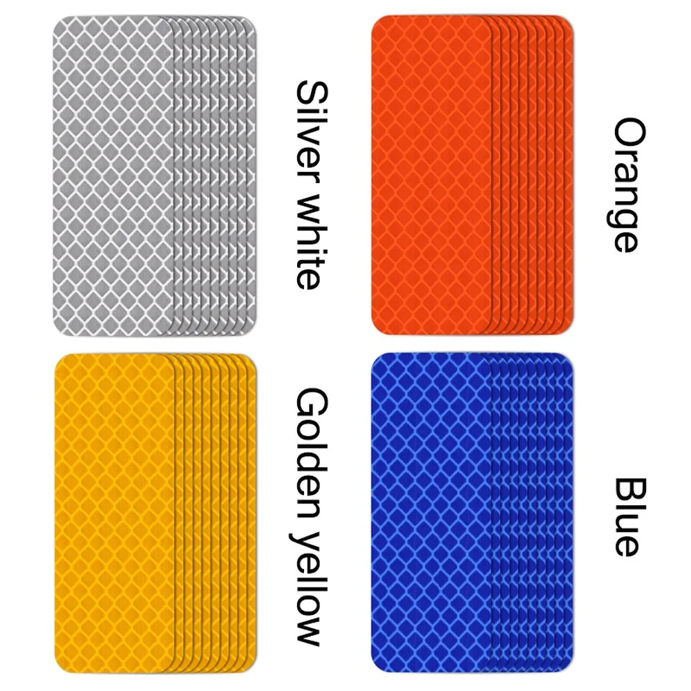 

10PCS Motorcycle Reflective Sticker Set Waterproof Fender Safety Warning Sticker