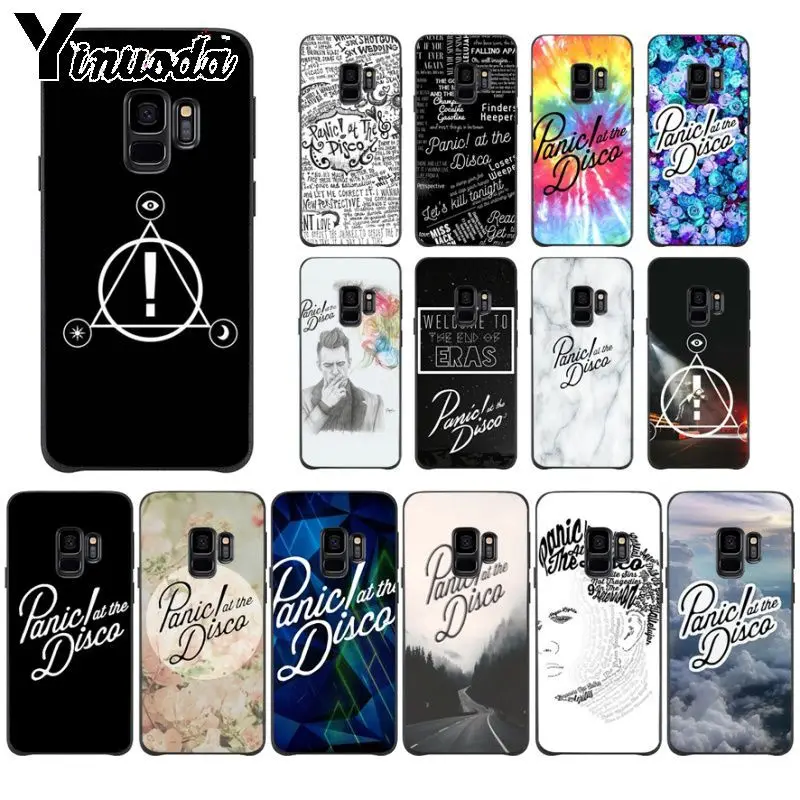 Yinuoda Panic At The Disco мягкий силиконовый черный чехол для телефона samsung Galaxy s9 s8 plus note 8 note9