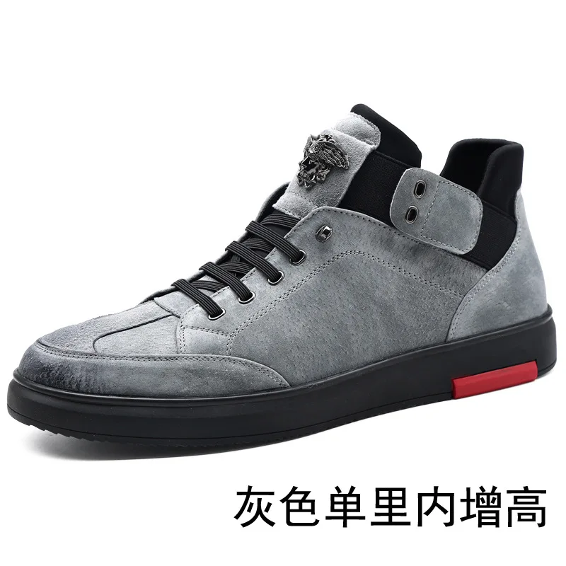 2019 spring tide shoes England increased sports wild men's leather casual | Обувь