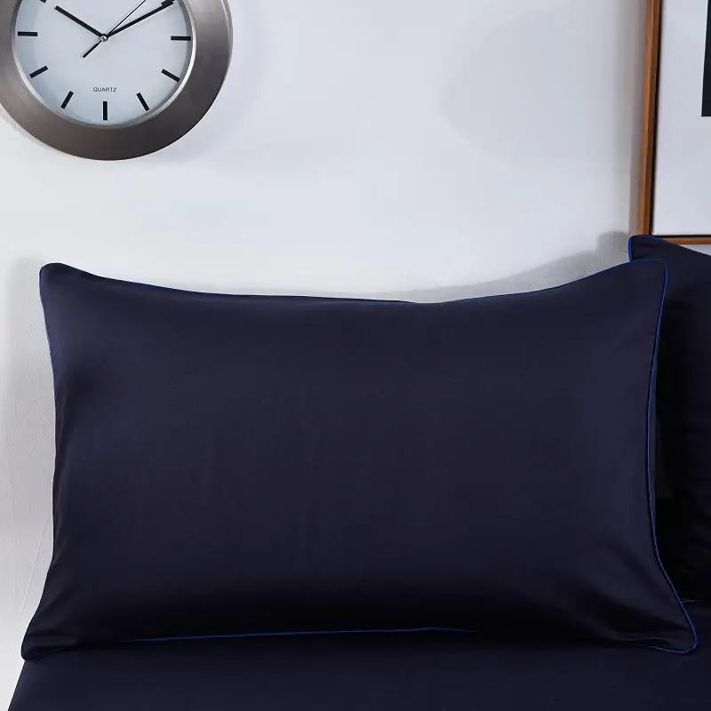 Solid Color набор постельного белья в морском стиле пододеяльник простыня наволочка