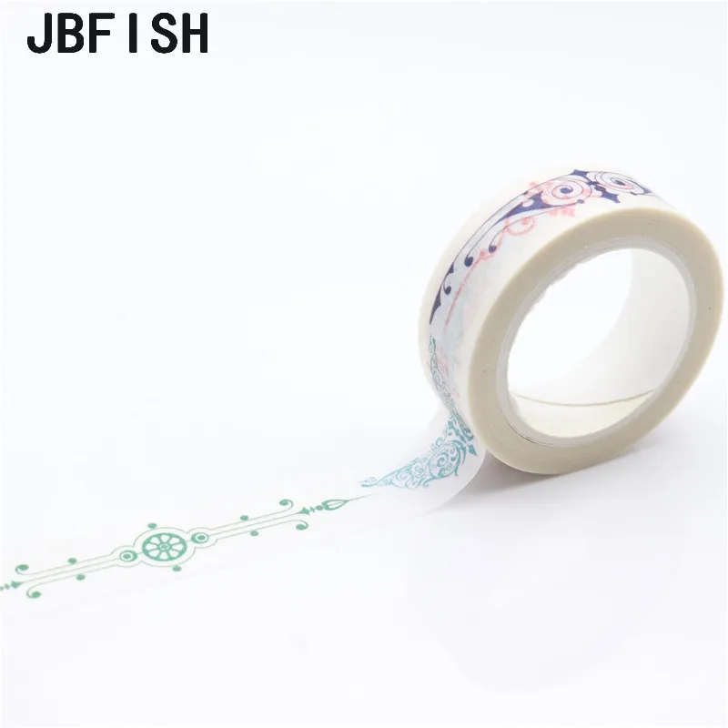 JBFISH цветок шаблон мультфильм тематический японский васи лента декоративная