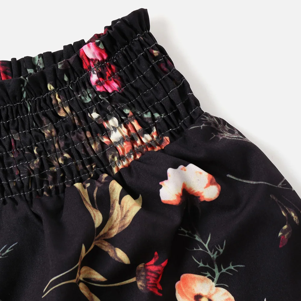 ZAFUL Холет из двух частей для женщины цветочный без рукавов топ эластичный пояс короткий костюм женщины набор пляж Boho повседневные летние комплекты