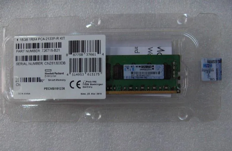 8GB G9 726718-B21 774170-001 752368-081 1RX4 PC4-2133P обеспечивает новую оригинальную коробку. Обещал отправить в течение 24 часов