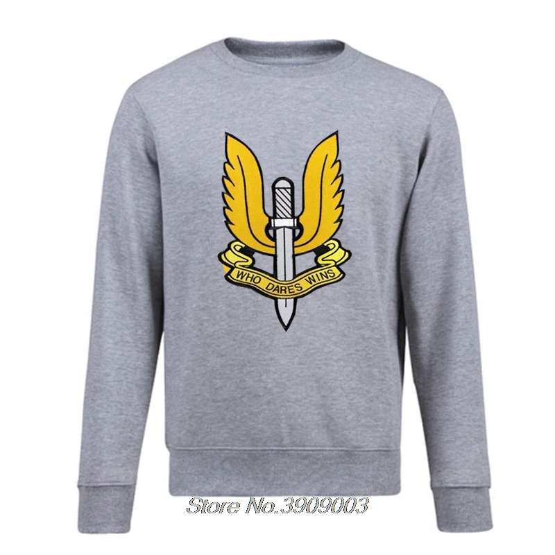 Мужская Флисовая Толстовка SAS Who Dres Wins Army Special Air Service худи милитари крутое пальто