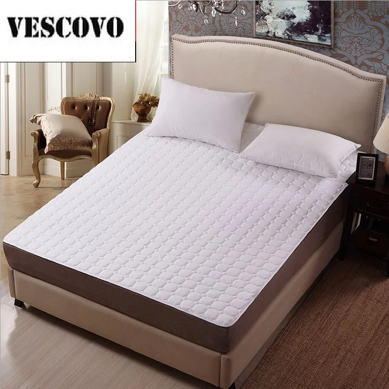 Стеганый защитный матрас белого цвета для кровати чехол матраса отеля