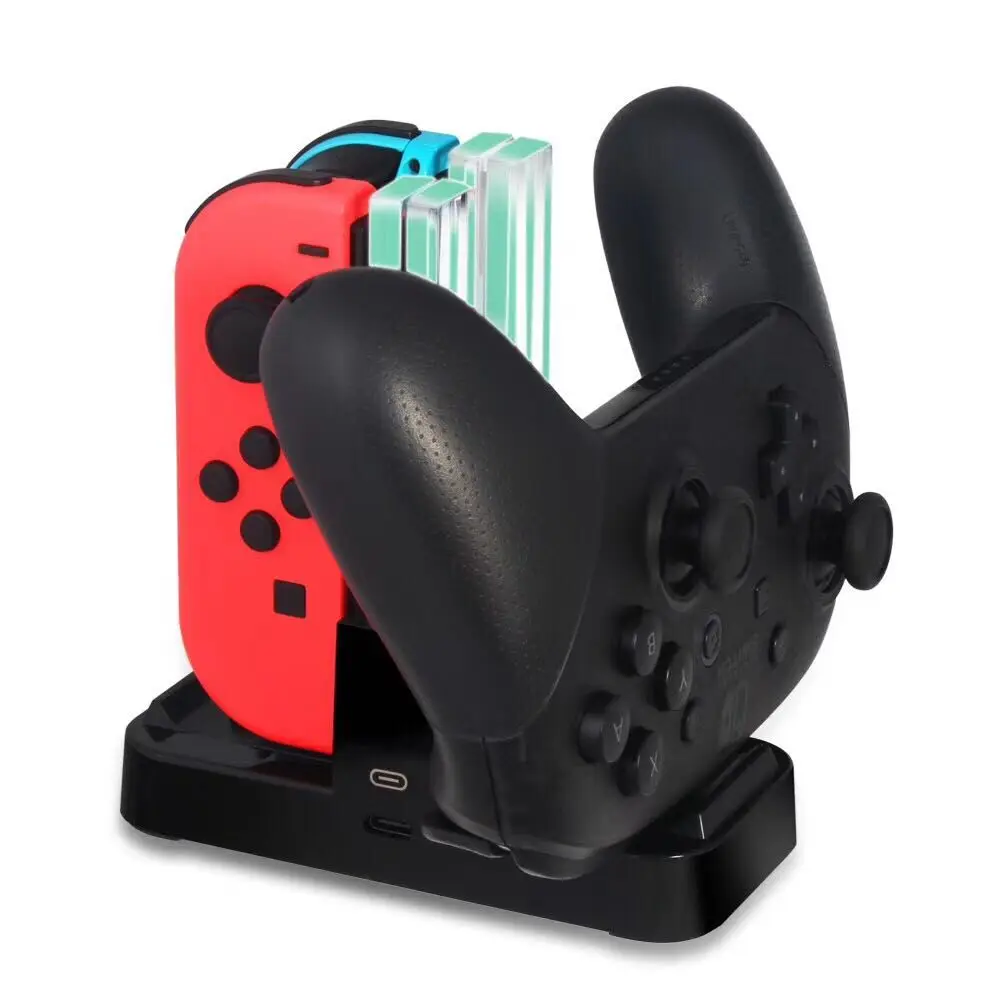 Для Nintendo Switch Joycon ДЛЯ NS Pro контроллер светодиодный зарядная док-станция 5 в 1 |