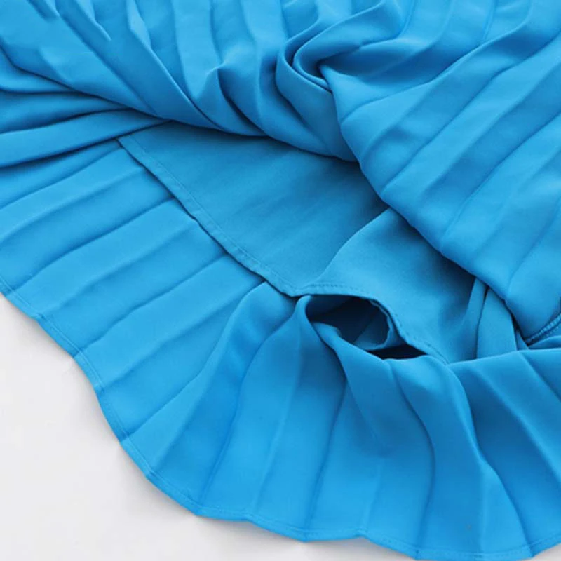 Летнее Длинное плиссированное платье без рукавов с v образным вырезом и