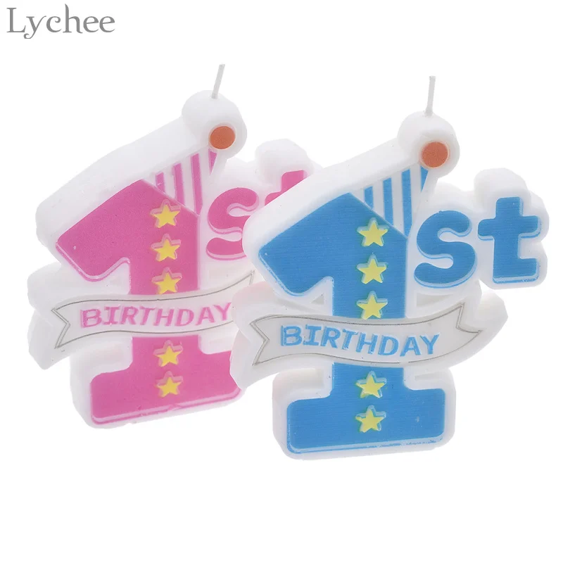 Lychee Life Baby свечи для торта на 1 й день рождения детские украшения вечеринки в честь