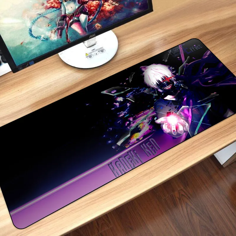 Очень большой резиновый коврик для мыши Sovawin 80x30 см XL игровой в стиле Токийский