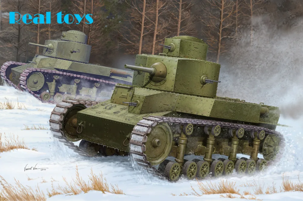 

Модель от Hobby Boss 82493 1/35 советского T-24 средний танк пластиковая модель комплект