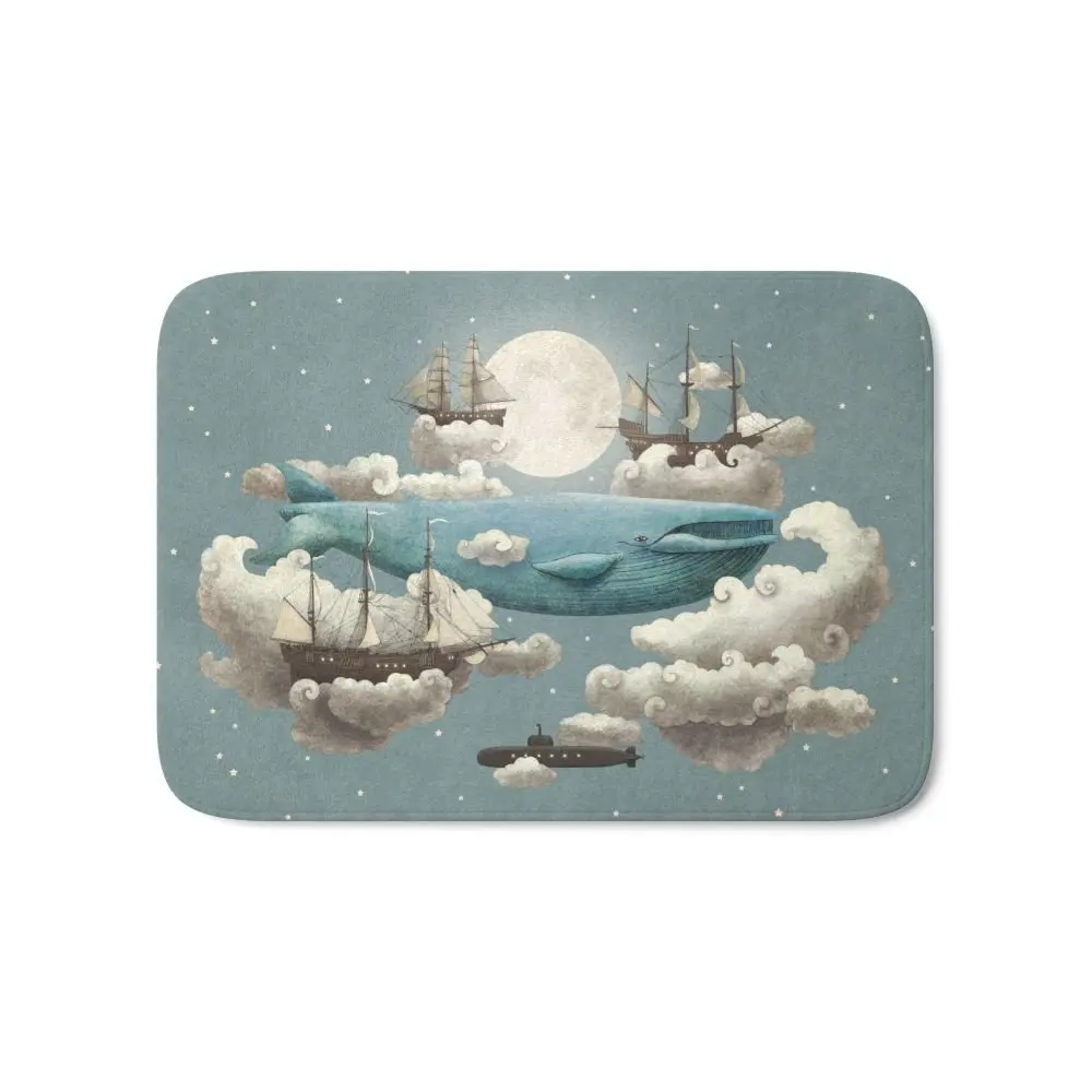 

Ocean Meets Sky - Colour Option Bath Mat Entry Front Door Mats Outdoor Entrance Indoor Home Funny