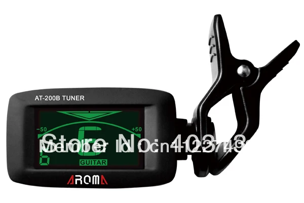 Гитара фирмы Арома тюнер AT 200B хроматические гитара и бас тюнинг Бесплатная