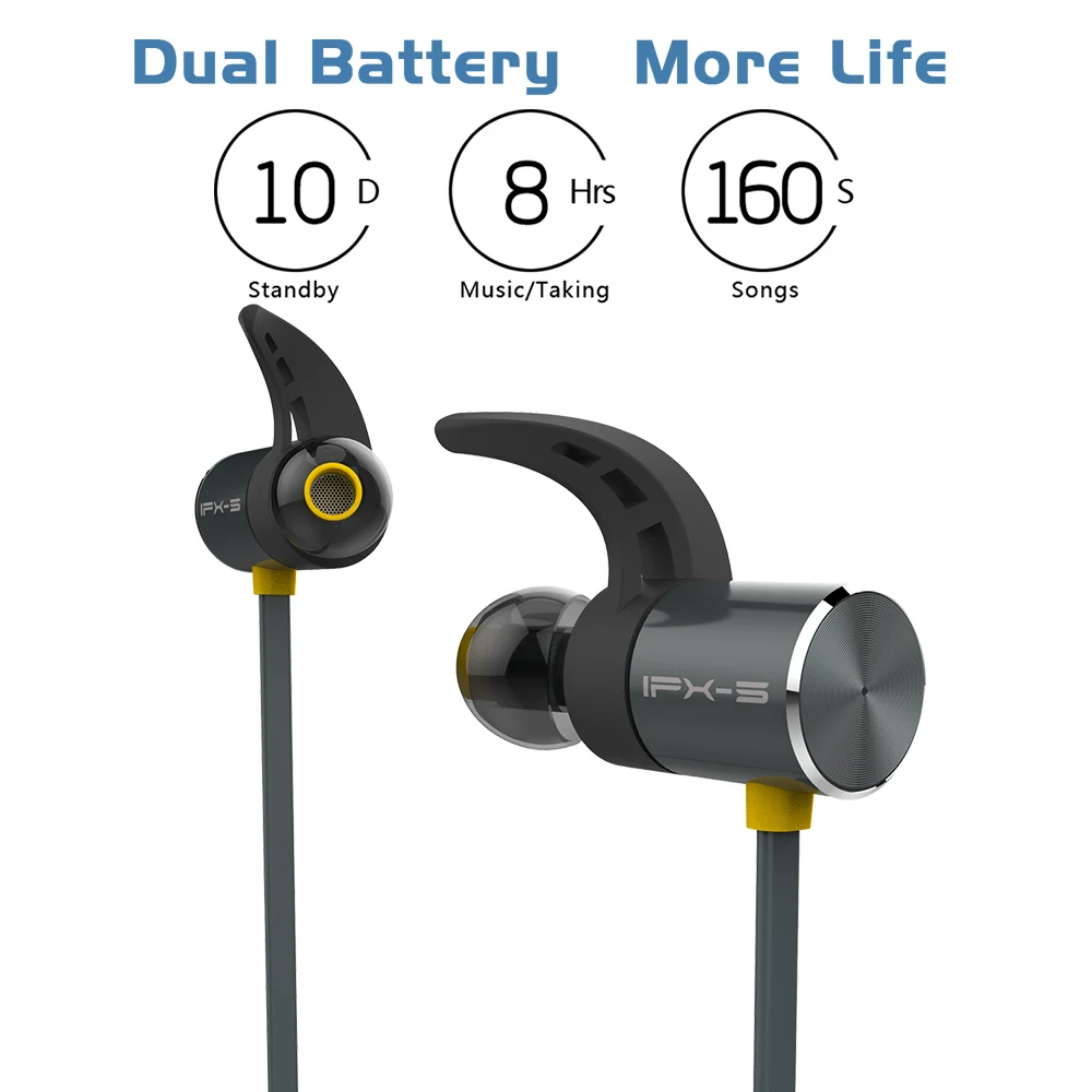 Ubit BX343 Bluetooth 4 1 беспроводные наушники IPX5 водонепроницаемые Магнитная гарнитура с