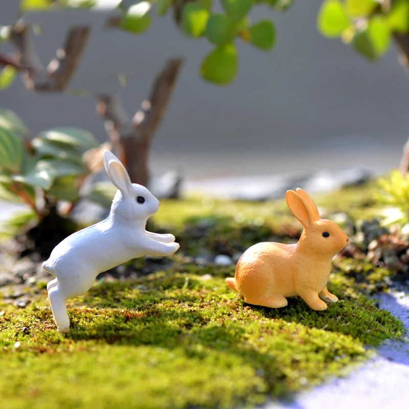 1 шт. миниатюрный Кролик для бега сидячий заяц аксессуары сделай сам украшение