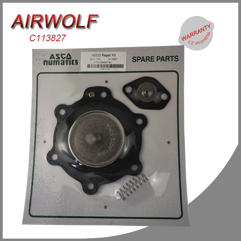 Ремонтный комплект диафрагмы ASCO C113827 1 1/2 дюйма для клапана SCG353A047 Pulse
