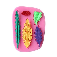 diy vegetable leaves plant 3d for cake decoration liquid silicone tools pastry mould pudding ice cube soap molds